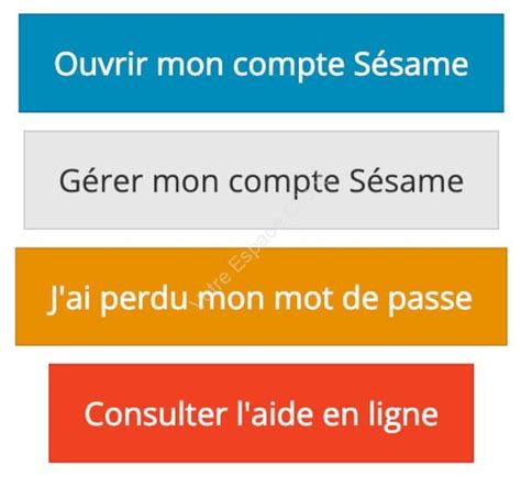 Activer votre compte sésame .